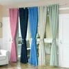 Gordijn Fashion Silver Star Blackout Curtains For Kids Child Slaapkamer Moderne Drapes Room Home Decor Living Window Behandelingen