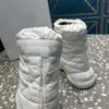 Frost Ankle Boots 여성 디자이너 고급 스노우 부츠 패션 나일론 부티 겨울 야외 검은 흰색 녹색 신발