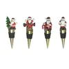 4PCS Christmas Series żywica Święta Claus Butelka wina Stoppper Party Prezent Prezent Christmass Decor Pieczętne Świeże wina