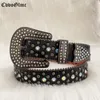 Riemen Harajuku y2k riem heren luxe riem met diamant bing punk western cowboy vrouw voor jurk 220922