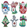 Kerst Diamond schilderij Decoraties Acryl Diy Merry Xmas Santa Tree Snowman Art Crafts For Home Office Desktop Ornament RRB15695