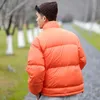 Mens Down Parkas Short Style Men Solid Color Stand Collar Winter Warm Loose Puffer Coats Thickning Outerwear Casual Harajuku Chic 220923