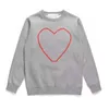 Mens Hoodies Play Sweatshirts Quality Commes Jumpers Des Mens Clothing Garcons Letter Embroidery Long Sleeve Pullover Man Women Red Heart Casual Sportswear 03 21
