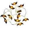 Party Decoration Halloween LED Light 2m/78.7inch Lights With Bats Pumpkins Witches Battery Powered String
