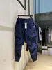 Designer Hommes Pantalons Vêtements d'été Real Cargo Y3 Lettre Imprimer Bleu Marine Sports Casual Pantalon de survêtement