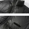 Mens Down Parkas Short Style Men Solid Color Stand Collar Winter Warm Loose Puffer Coats Thickning Outerwear Casual Harajuku Chic 220923