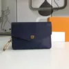 Unisex bag card holder Wallet Female Designer Luxury handbags Leather Key Holder Wallets Fashion Woman men Purses Short mini bags purse Keychain Case With Box