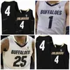 SJ NCAA College Colorado Buffaloes Jersey de basquete 0 Shane Gatling 1 Tyler Bey 2 Daylen Kountz 5 d'hawn Schwartz 10 Alexander Strating