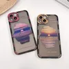 Casos de telefone do p￴r do sol da montanha de neve para iPhone 14 BONITO PROTEￇￃO DO CAMANHA DO SUNRISE TPU TPU SHELL PROPRIE