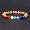 7 Chakra vajra bodhi bracelete artesanal rudraksha esferas pulseiras de buda branquets para homens homens ioga cura