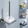 Conjunto de acessórios de banho 1PCS Praço quadrado simples suporte de escova