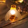 Strängar 1 m-5 m led sträng semester ljus honung bi form jul träd dekorativa lampor krans twinkle batteri eller växelström jq