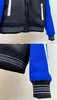 fashion mens Designer Jackets Outwear Coats letters blue bone embroidery Causal Men Hip Hop Baseball uniform Streetwear