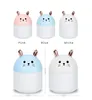 Other Home Garden 250ml Kawaii air humidifier with Night Light Cute diffuser purifier Fragrance Air s for home 220922