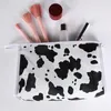 Cosmetic Bags Cow Pattern Waterproof Tote Bag Portable Skin Care Product Wash Creative Travel Storage