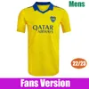 22 23 Boca Juniors Fotbollströjor VILLA 2022 2023 Fans Player version MARADONA Camiseta ZEBALLOS BENEDETTO OSCAR LANGONI VAZQUEZ Ny fotbollströja Herr barnkit