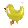 Inne świąteczne dostawy imprezowe Dekory Wielkanocne Bałki Balony Rabbit Chicken Marchewka Folia Ballon Animal Farm Temed Dekoracja urodzin Kids 220922