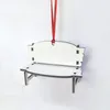 Süblimasyon Tezgah Kolye Beyaz Boşluklar Sandalye Süs Noel Ağacı Ahşap Tezgah Dekor A02