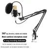 BM-800 Professionell kondensor Mikrofon Live Microphone With Phantom Power Supply Karaoke Condenser Microphone Suit Kits