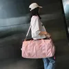 Outdoor Bags Fashion Large Travel Bag Women Cabin Tote Handbag Nylon Waterproof Shoulder Weekend Gym Man