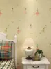 Wallpapers Aangepaste kinderkamer meisje's muur doek prinses roze dansende slaapkamer naadloze bedekstof