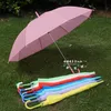 Bruddusch bröllop vit nylon paraply parasol vattentätt långhandtag regniga paraplyer mode heta party bröllop dekoration gynnar dh9850