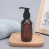 Storage Bottles 10PCS Of 100ML Empty Bathroom Soap Dispenser Dark Brown Shampoo Body Wash Hair Conditioner Press Pump Sub Bottle