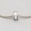 Authentischer klassischer Clip-Charm aus Sterlingsilber, Original-Box-Set für Pandora-Schlangenketten-Armband, DIY-Herstellung, Abstandshalter-Schnalle, feste Clips