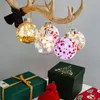 Decorazione per feste Punch Bowl Ganci per tazze Decorazioni natalizie in vetro Ornamenti Palla per albero di Natale Forniture per bagliori Set di palloncini che si illuminano