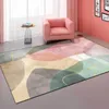 Tappeti Tappeto da salotto in stile nordico Colorato Rosa Verde Decorazioni per la casa Camera da letto per ragazza Tappeti da comodino Cucina Corridoio Corridoio Zerbino