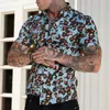 Men's Casual Shirts Fashion Short Sleeves Solid Shirt Super Slim Fit Male Social Business Dress Brand 2022 Men Fitness Sports Clothing