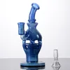 Ship By Sea Faberge Fab Egg Hookahs 8 Inch New Heady Glass Bongs Blue Showerhead Perc Water Pipes Dry Herbal Bong Oil Dab Rig Factory Supply