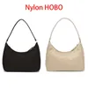 Milan Favorite Fashion Bag Classic Half Moon Underarm Mini Bag HOBO Renewable Nylon 2000 Handbag Luxury Women Shoulder Crossbody Handbags 1NE515 22x17x6cm