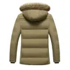 Mens Down Parkas Winter Warm Thick Fleece Waterproof Hooded Fur Collar Parka Jacket Coat Autumn Fashion Casual 220923