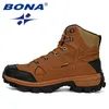 Безопасные обувь Dona Designers кожаные пешеходные мужчины Зимние наружные мужские мужские походы