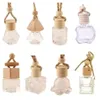 Stock Car Garrafa de Vidro Pendurada Óleos Essenciais Difusores Perfume Vazio Aromaterapia Difusor Recarregável Ar Fresco Fragrância Pingente Ornamento FY5288 GG0802