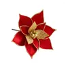 Christmas Decorations Artificial Glitter Flower Red Gold Decorative Simulation Floral For Tree Wreaths Wedding Party Wholesale