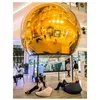 Giant Event Decoration PVC Inflável Mirror Ball para atividades de publicidade desfile de moda