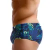 Men's Swimwear Leaf Printed Swimwear Summer Beach Surfing Men Swimming Short Bikini Gay Swimwear Men Sexy Low Waist Swimsuit Short Pants J220913