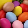 Inne świąteczne imprezy zaopatrzenia kolorowe jajko wielkanocne 40 60 mm DIY Painted Plastic bez smyczy domowe dekoracja dzieci ręcznie robione zabawki dla dzieci g 220922