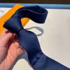 Desginer Tie Handmake Woven Plaid Blue Silk Ties for Work Men Fashion Style Känns Bekvämt Luxury Letter L Party Gift 22092304CZ