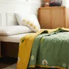 Decken OFFWORLD Sommerdecke aus gebürsteter Aloe-Baumwolle, dünne Steppdecke, für Kinder, King-Size-Bett, Patchwork-Tagesdecke, Luxusbett, Heimdekoration