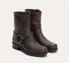 Boots Men Man Boot plus size matin schoenhoens Herfst mannelijk midden-kalf vintage zapatos de hombres Personlizar SM0139