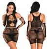 Nieuwe sexy set lingerie porno sexy kostuums plus size vrouwen lenceria mujer transparante erotische langerie lingerie feminina catsuit