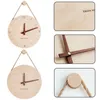 Horloges murales 1Pc nordique 3D horloge en bois salon cuisine décoratif suspendu Art montre numérique fournitures pour la maison