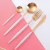 Flatware Sets Buyer Star Gold Set 48-Piece High Grade Cutlery Stainless Steel 18/10 Dinnerware Service For 12 Knife Spoon Fork