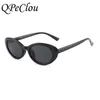 Óculos de sol Vinho Pequeno oval de marca feminina designer de moda estilo creme de cores creme de cor copos