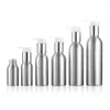 Lagringsflaskor 40-250 ml Aluminum Pump Bottle High Quality Lotion Shampoo Refillable Liquid Dispenser Travel Container