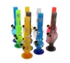 Hookahs acrílico tubo de água multi-cor de vários padrões transparentes laváveis ​​destacáveis