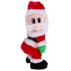 Weihnachtsspielzeug liefert Jahr 14 Zoll Musical Electric Twerk Singing Dancing Santa Clause Hip Shake Figure Twisted Hip Toys Elektrospielzeug 220922